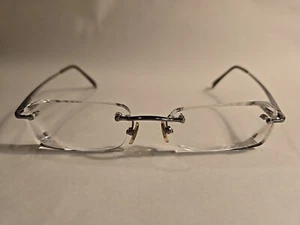 Gafas Ray Ban RB 1000 sin montura de titanio Gunmetal 50-17-135 bisagras flexibles - Imagen 1 de 7