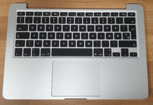 Palmrest with DK keyboard for Apple Macbook Pro 13" A1502 Mid 2014 - Afbeelding 1 van 8