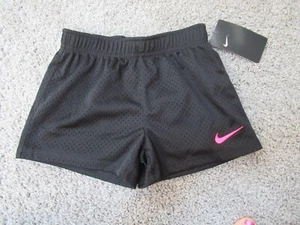 Nike Girls Athletic Shorts Black 6/6X - Picture 1 of 2