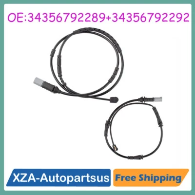 2PC For BMW 12-18 Brake Pad Wear Sensor Kit Front 34356792289 + Rear 34356792292 - Image 1 of 4