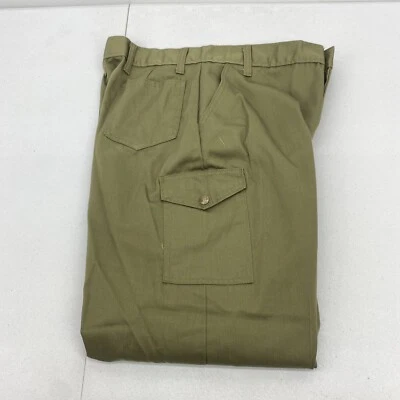 VTG Boy Scouts Pants Boys 30x29 Green Official Uniform Cargo OG Army Utility 18 - Image 1 of 4