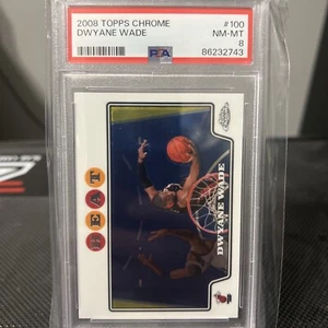2008 Topps Chrome Dwyane Wade PSA 8 - Picture 1 of 3