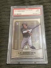 2010 Bowman Platinums #34 J P Arencibia Psa 9 Rookie Card!