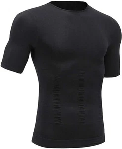 Men's Slimming Body Shaper Posture Corrector Vest Abdomen Compression Shirt Tops - Picture 1 of 21