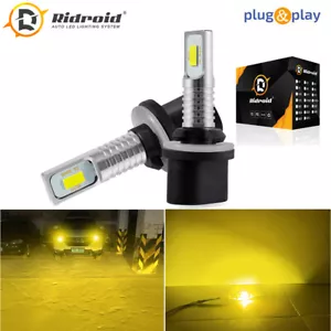 2x 880 100W 3000K Color Amarillo LED Luz de Conducción Antiniebla DRL Bombilla SUV ATV UTV - Imagen 1 de 12