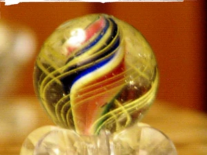 .740 inch dia. Antique German swirl marble - Picture 1 of 12