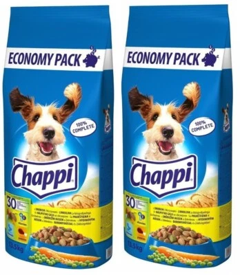 Chappi Trockenfutter 2x13,5kg Geflügel & Gemüse ausgewogenes Hundefutter - Bild 1 von 2