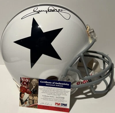 TONY DORSETT Signed Autographed Auto Cowboys Full Size FS PROLINE Helmet PSA - Image 1 of 3