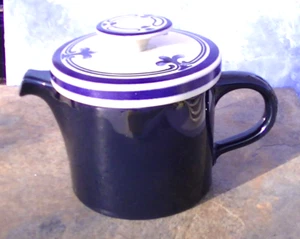 RARE Vintage HANDGWALT Rosenthal Studio Line Elegant Cobalt Coffee Pot 6"T 8"W - Picture 1 of 19