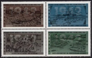 Canada - 1992 '50TH ANNIVERSARY OF WORLD WAR II 4TH ISSUE' Block of 4 MNH [D8... - Bild 1 von 1