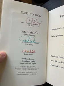C.J. Box "LA Sauvage Noble" Limited Edition #117/200 Signed - Picture 1 of 3
