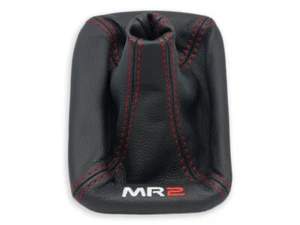 FOR TOYOTA MR2 MK2 SW20 1990-1999 GEAR SHIFT BOOT GAITER LEATHER EMBROIDERY RED - Picture 1 of 4