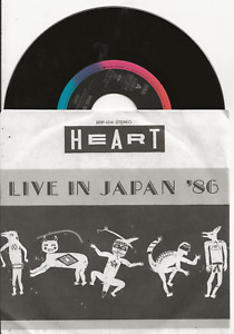 HEART MAGIC MAN/BARRACUDA LIVE IN JAPAN '86 RARE JAPAN PROMO-ONLY SINGLE, MINT