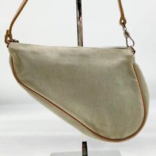 CHRISTIAN DIOR Trotter Saddle bag Shoulder Bag Denim USED Rare Hand Bag