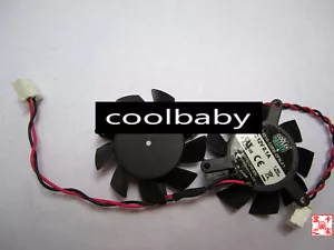 CoolerMaster DF0401012RFMN Graphics card cooling fan DC12V 0.1A 2Pin - Picture 1 of 4