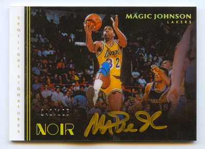 MAGIC JOHNSON 2019 NOIR SPOTLIGHT SIGNATURES LAKERS LEGEND AUTO AUTOGRAPH /125 - Image 1 of 2