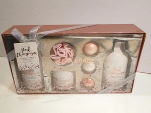 Olivia Grace Pink Champagne Bath Care Set New in Box - Picture 1 of 4