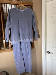 womans 2 piece outfit HOT COTTON 2X Blue - Picture 1 of 9