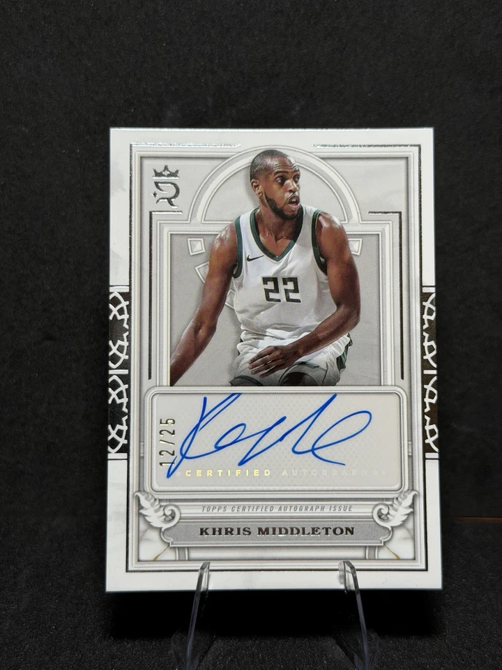 Khris Middleton 2023-24 Topps Royalty Court circular automático/25 SSP Bucks - Imagem 1 de 4