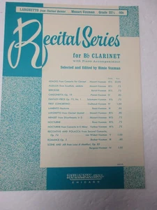 Mozart Larghetto from Clarinet Quintet B Flat Clarinet Solo & Piano Sheet Music - Picture 1 of 4