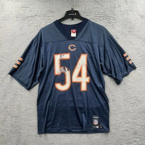 Vintage Men’s Chicago Bears Brian Urlacher #54 Stitched Jersey Medium NFL Blue - Picture 1 of 9