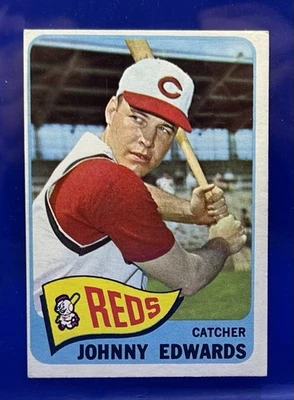 约翰尼·爱德华兹 1965 年 Topps 棒球 # 418 辛辛那提红人队 — 第 1/2 张图片