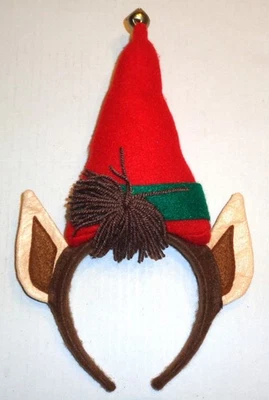 Sombrero de Navidad Diadema Orejas de Elfo Diadema Novedad Vestir Foto 1 de 2