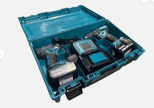 Makita 18 V KOFFER PASSEND FÜR 2 BOHRSCHRAUBER KOMBI + SCHLAG BÜRSTENLOS LXT, VERSAND AM SELBEN TAG - Bild 1 von 12