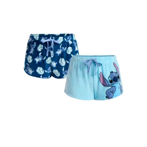 Disney Damen Stitch Minky Schlafshorts, 2er Pack, Größe XL 16-18 - Bild 1 von 1