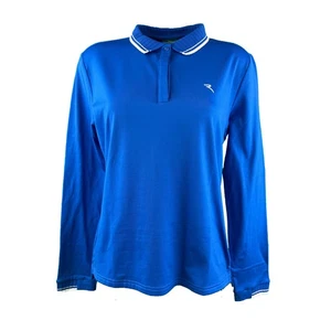 Chervo Damen lang Arm Poloshirt Polo Atma PRO THERM blau 5004 Gr.42 2.Wahl - Picture 1 of 1