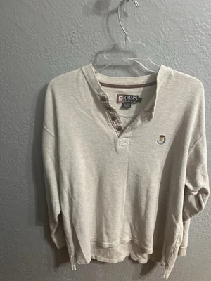 Camisa Térmica Chaps Ralph Lauren Henley Para Hombre Talla Grande Gris Claro Manga Larga Foto 1 de 4