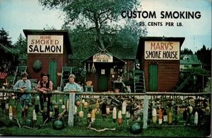 POSTKARTE MARVS RAUCHHAUS WESTPORT WASHINGTON - Bild 1 von 2