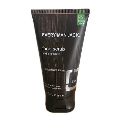 NEW Every Man Jack Face Scrub and Pre-Shave Fragrance Free 5 oz - Image 1 of 4
