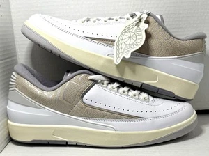 NIKE AIR JORDAN 2 RETRO LOW PYTHON WHITE/CEMENT GREY SIZE MEN'S 11 DV9956-100 - Picture 1 of 10