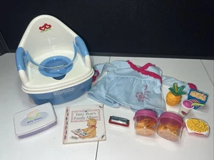 American Girl Bitty Baby Lot Toilet Snacks More - Picture 1 of 10