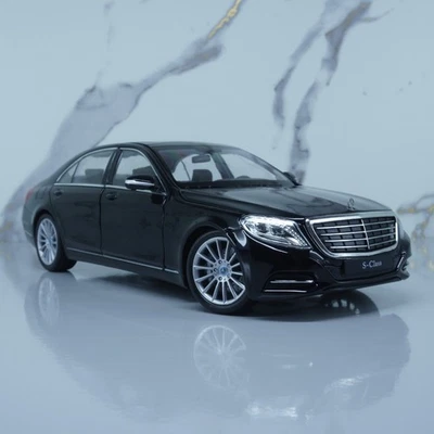 Литая модель автомобиля Mercedes Benz класса S (W222) от Welly масштаб 1:24 черная - Изображение 1 из 4