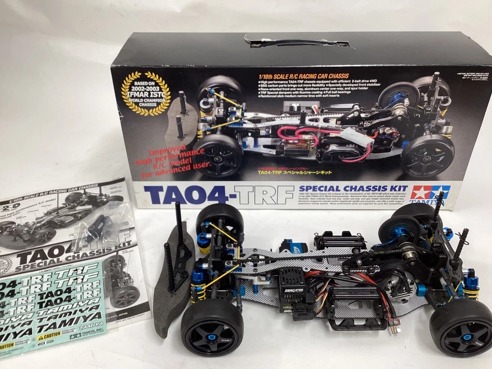 Tamiya Vintage TA04 TRF 49278 inkl. Brushless Set und Servo - Bild 1 von 4