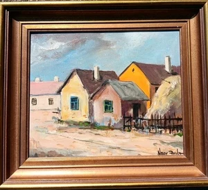 Attila Nagy (Ungheria, 1928-?) Dipinto olio su tela originale - Foto 1 di 13