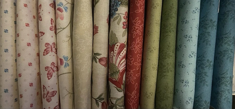 Cottage Florals By Kellie Beckwith For Marcus.  Bundle Of 13 Fat Quarters. - Image 1 of 4