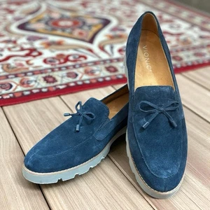 Vionic Finley Damenschuhe Halbschuhe Oxford-Schuhe US 9 marineblau Wildleder Küsten-Oma - Bild 1 von 8