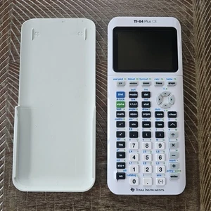 Texas Instruments TI-84 Plus CE White Graphing Calculator w/ Cover Slide Tested - Picture 1 of 6