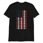 T-shirt unisexe xylophone drapeau américain 4 juillet hommes femmes xylophoniste USA