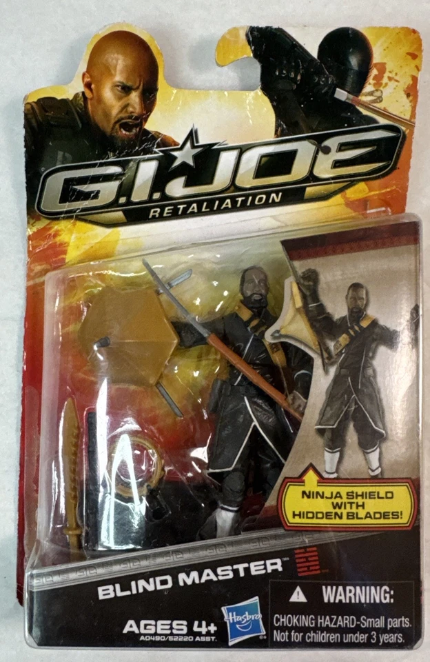 MOC 2011 Hasbro Gi Joe Retaliation Blind Master Action Figure Ninja Shield
