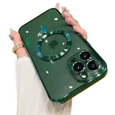 Apple iPhone 15 14 13 12 11 Pro Max Case Mag Safe Magnetic Camera Lens Cover - Image 1 of 4