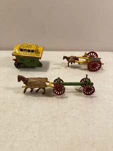 Remolque para caravana gitana Benbros Inglaterra carro de madera 3 piezas 2 caballos - Imagen 1 de 7