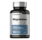 Magnesium 500Mg | 180 Caplets | Vegetarian, Non-Gmo, And Gluten Free Supplement