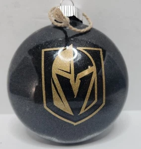 Vegas Golden Knights VGK Christmas Ornament NHL Hockey Black Bauble Holiday - Picture 1 of 3