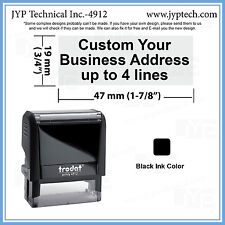Custom Text up to 4 Lines or signature Trodat 4912 Self-inking Rubber Stamp