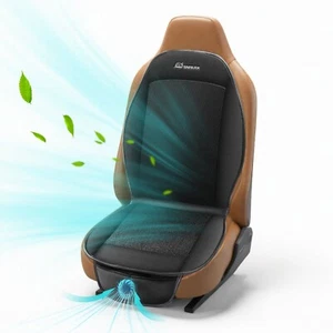 Cojín de asiento de coche de refrigeración Snailax con ventilador de aire para la mayoría de los coches camiones 3 velocidades USB - Imagen 1 de 10