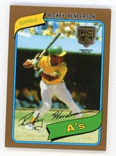 2020 Topps Series 1 Ricky Henderson Rookie Medallion Gold Parallel 46/50 !!!